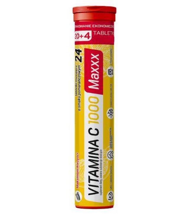Vitamina C 1000 Maxxx, 24 tabletki musujące