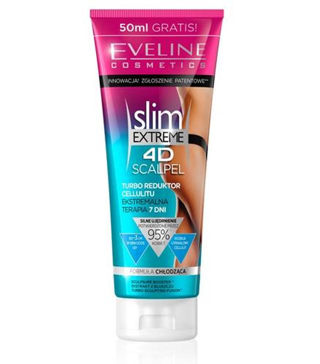 Eveline Cosmetics Slim Extreme 4D Scalpel Potrójnie skoncentrowany turbo reduktor cellulitu, 250 ml, cena, opinie, efekty