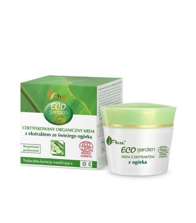 AVA ECO GARDEN Certyfikowany organiczny krem z ekstraktem ze świeżego ogórka - 50 ml