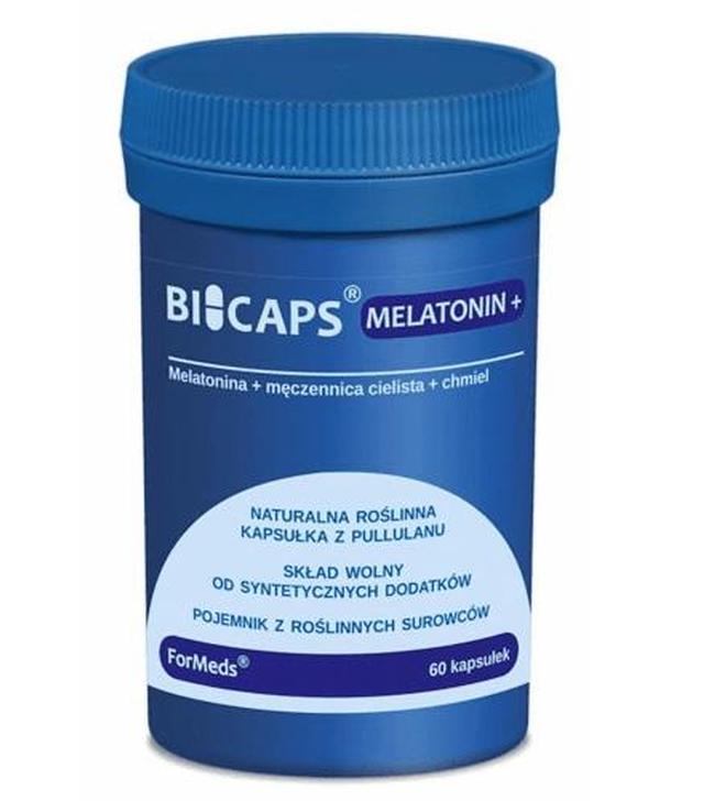 BIOCAPS MELATONIN+ - 60 kaps. Ułatwia zasypianie - cena, opinie, wskazania
