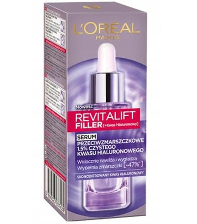 L'Oreal Revitalift Filler Serum przeciwzmarszczkowe - 30 ml - cena, opinie, właściwości