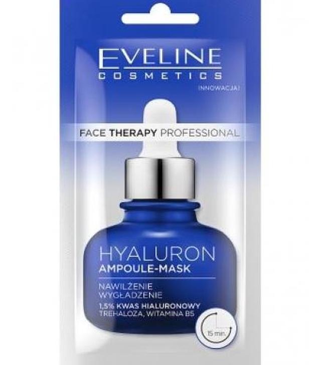 Eveline Face Therapy Professional Ampoule-mask Kremowa maseczka Hyaluron, 8 ml