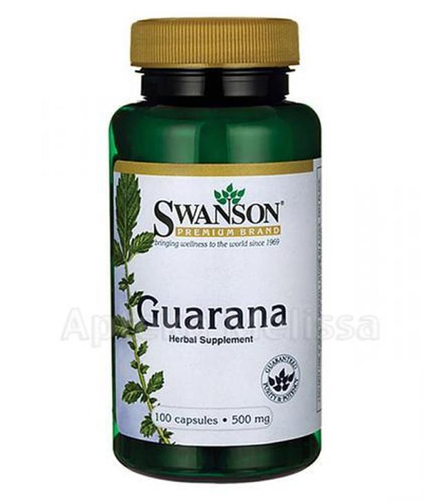 SWANSON Guarana 500 mg - 100 kaps.
