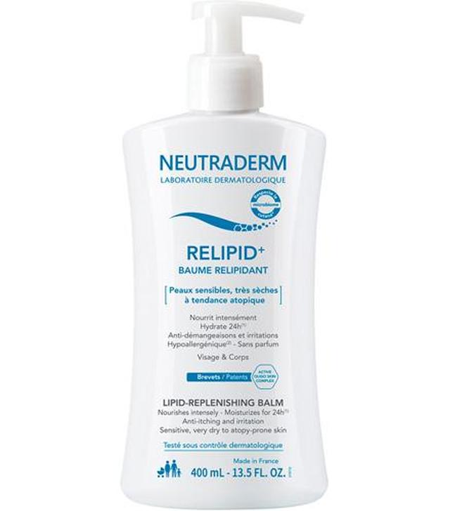Neutraderm RELIPID+  Balsam odbudowujący warstwę lipidową Twarz i Ciało, 400 ml