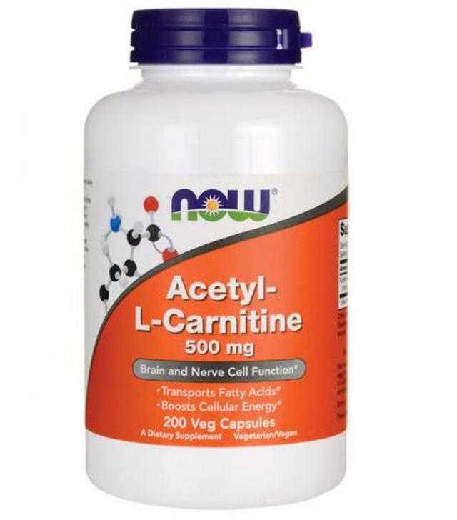 NOW FOODS Acetyl L-Carnitine 500 mg - 200 kaps.