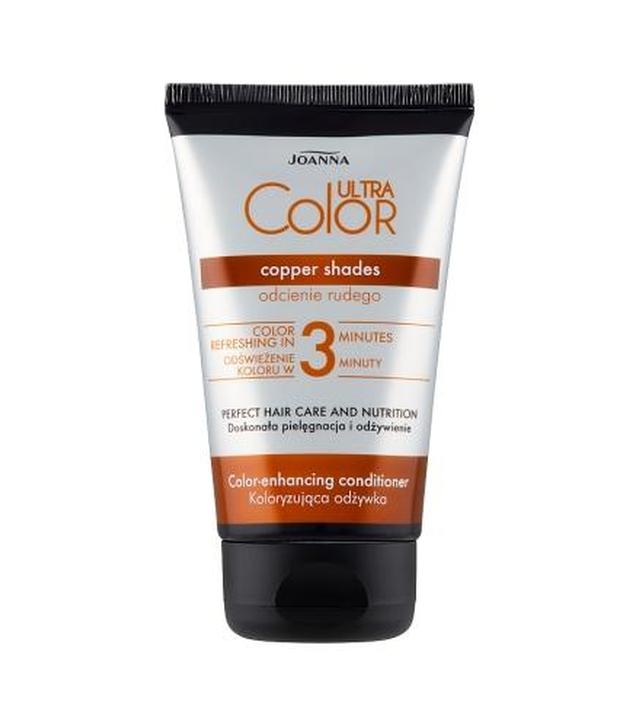 Joanna Ultra Color Koloryzująca odżywka odcienie rudego - 100 g Odżywienie i odświeżenie koloru - cena, opinie, stosowanie