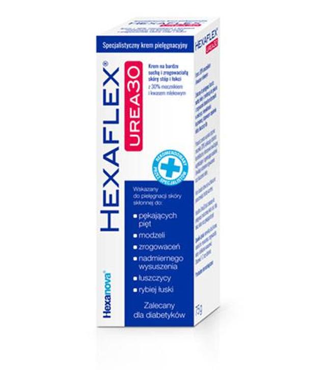 Hexaflex Urea 30 Krem na bardzo suchą i zrogowaciałą skórę stóp i łokci - 75 g - cena, opinie, właściwości  - ważny do 2024-07-31