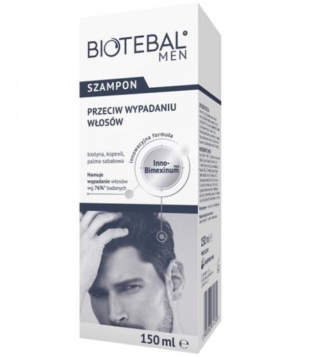 BIOTEBAL MEN Szampon przeciw wypadaniu włosów - 150 ml - cena, opinie, właściwości