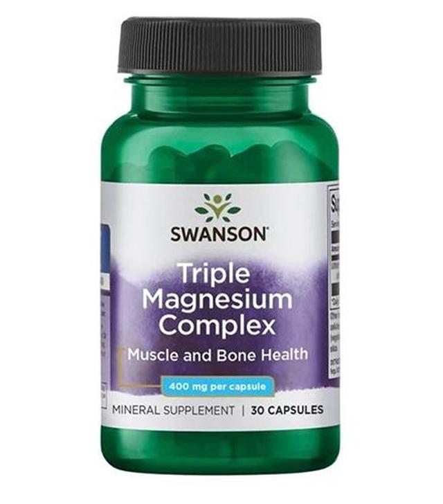 SWANSON Triple Magnesium Complex - 30 kaps.