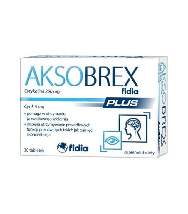 Aksobrex Plus, tabletki, 30 sztuk - ważny do 2025-10-31