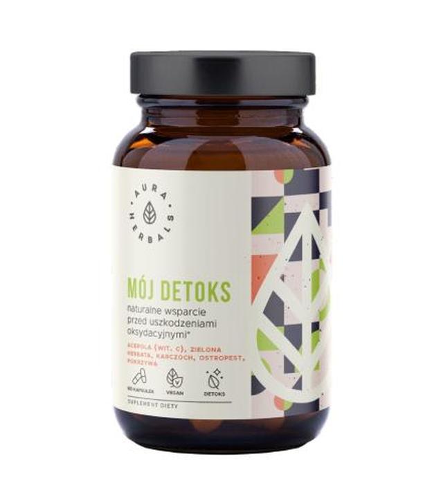 AURA HERBALS Mój Detoks, Naturalne wsparcie przed uszkodzeniami oksydacyjnymi, 60 kapsułek - ważny do 2025-07-31