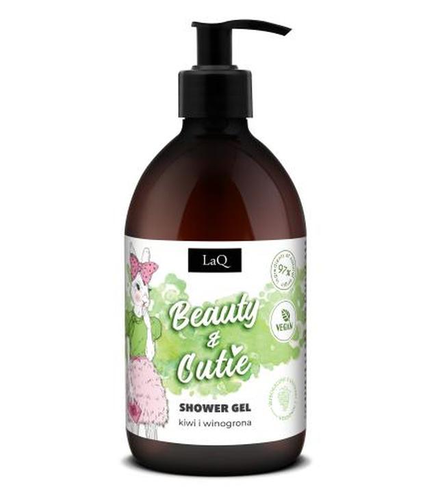 LaQ Beauty & Cutie Żel pod prysznic orzeźwiający kiwi i winogrona, 500 ml