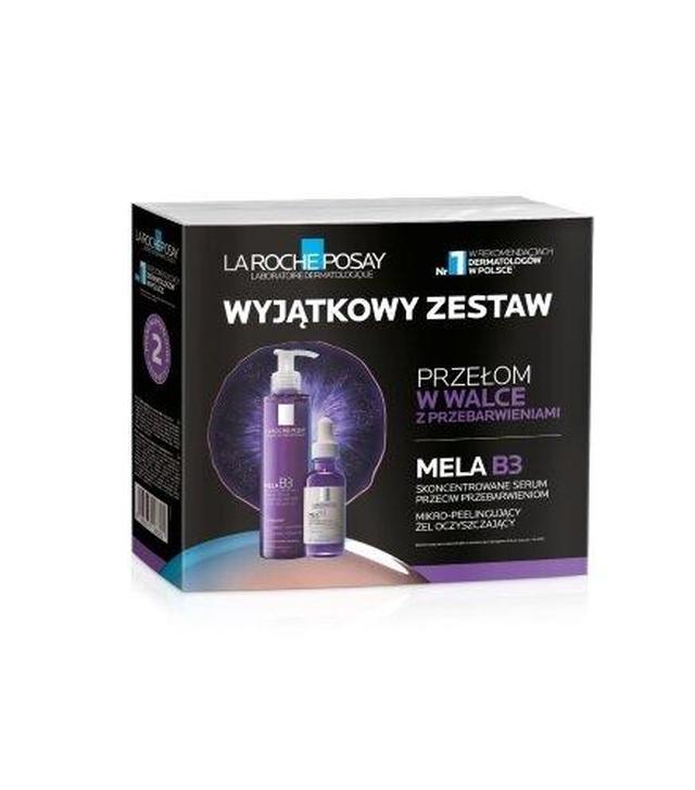 La Roche-Posay Mela B3 Xmass 2024 Serum przeciw przebarwieniom 30 ml + Żel oczyszczający 200 ml [ZESTAW]