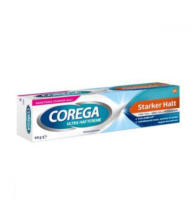 COREGA ULTRA HAFTCREME STARK HALT Klej do protez, 40 g