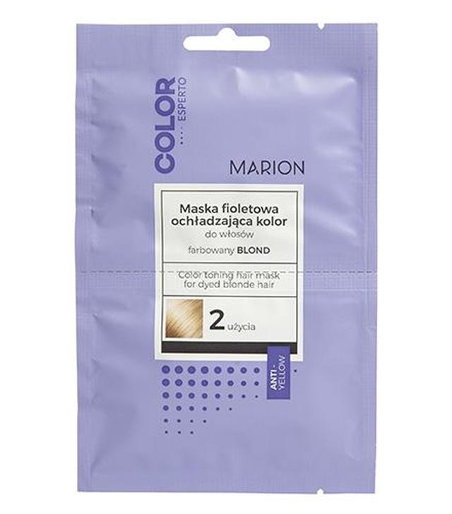 MARION COLOR ESPERTO Maska fioletowa do włosów ochładzająca kolor Farbowany Blond, 40 ml