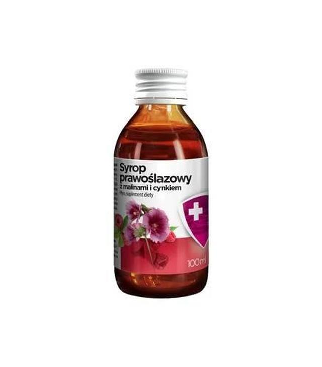 AFLOFARM Syrop prawoślazowy z malinami i cynkiem, 100 ml