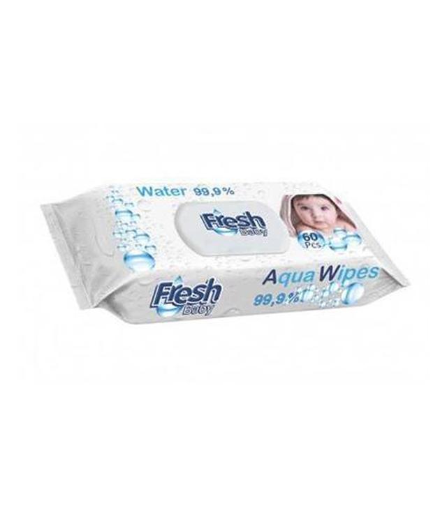 Fresh Baby Aqua Wipes Chusteczki wodne 99,9% wody, 60 sztuk