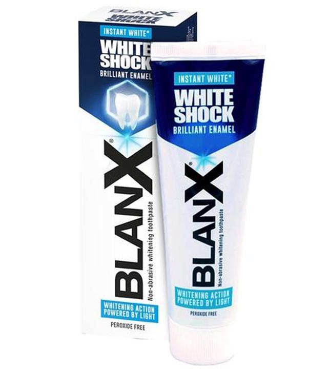 BLANX WHITE SHOCK Pasta do zębów - 75 ml - cena, opinie, właściwości