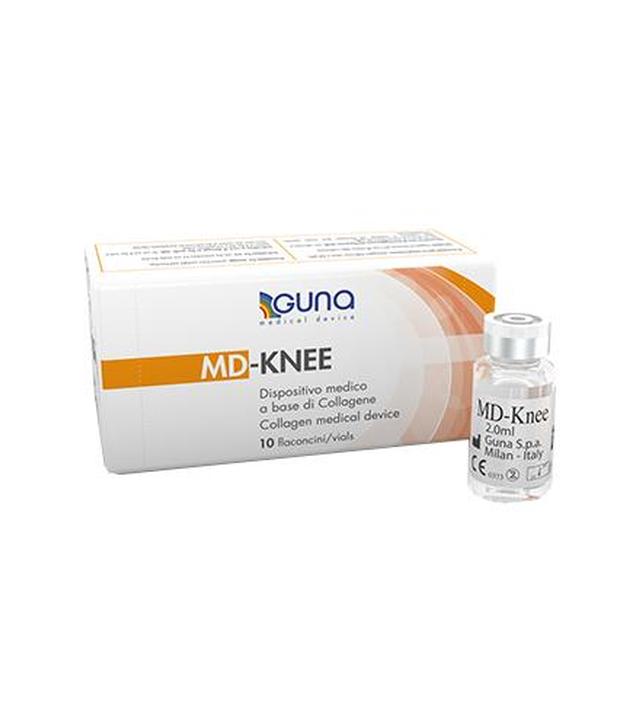 Md-Knee Wyrób medyczny na bazie kolagenu - 10 fiolek x 2 ml - cena, opinie, właściwości