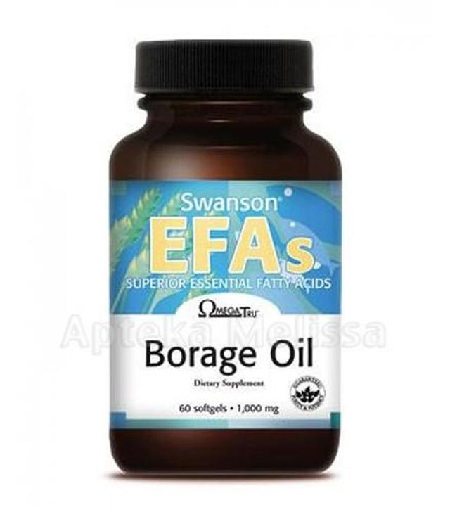 SWANSON Borage Oil 1000 mg - 60 kaps. - ważny do 2025-10-31