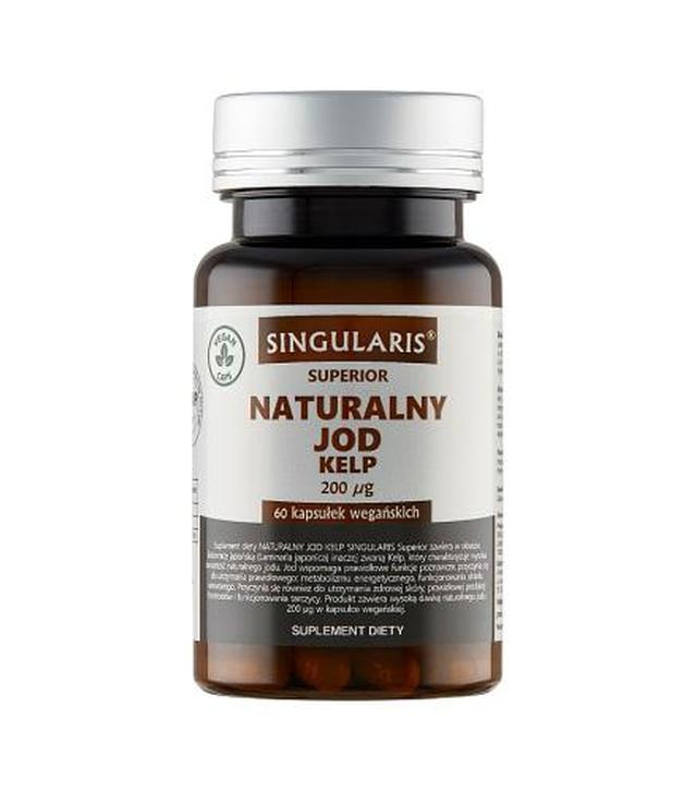 Singularis Superior Naturalny Jod Kelp 200 mcg, 60 kaps., cena, wskazania, właściwości