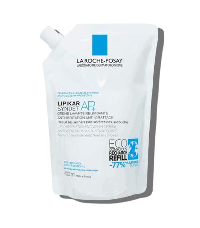 La Roche-Posay Lipikar Syndet AP+, ultradelikatny krem myjący do ciała refill, 400 ml