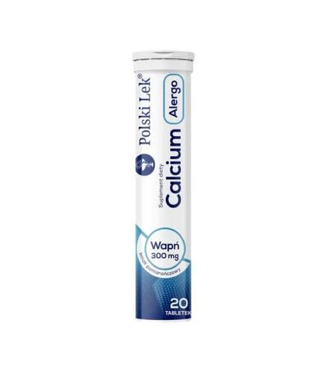 Calcium Alergo 300 mg, tabletki musujące, 20 sztuk