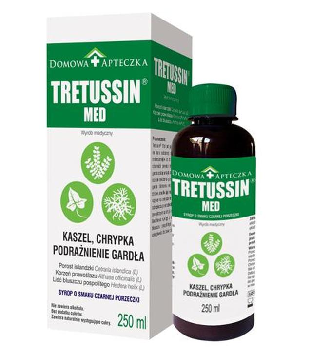 DOMOWA APTECZKA Tretussin Med - na chrypkę i ból gardła - 250 ml - cena, stosowanie, opinie
