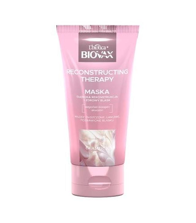 L'biotica Biovax Glamour Recontructing Therapy Maska do włosów, 150 ml