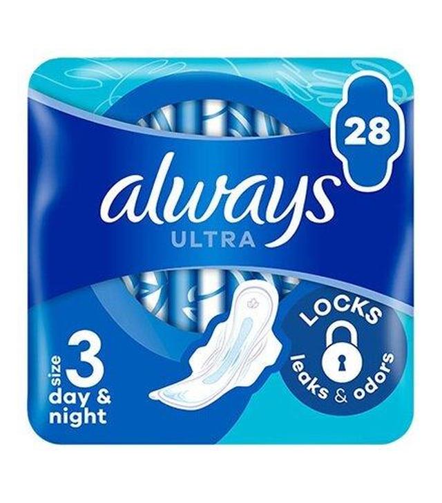 Always Podpaski Ultra Day & Night Quattro, 28 sztuk