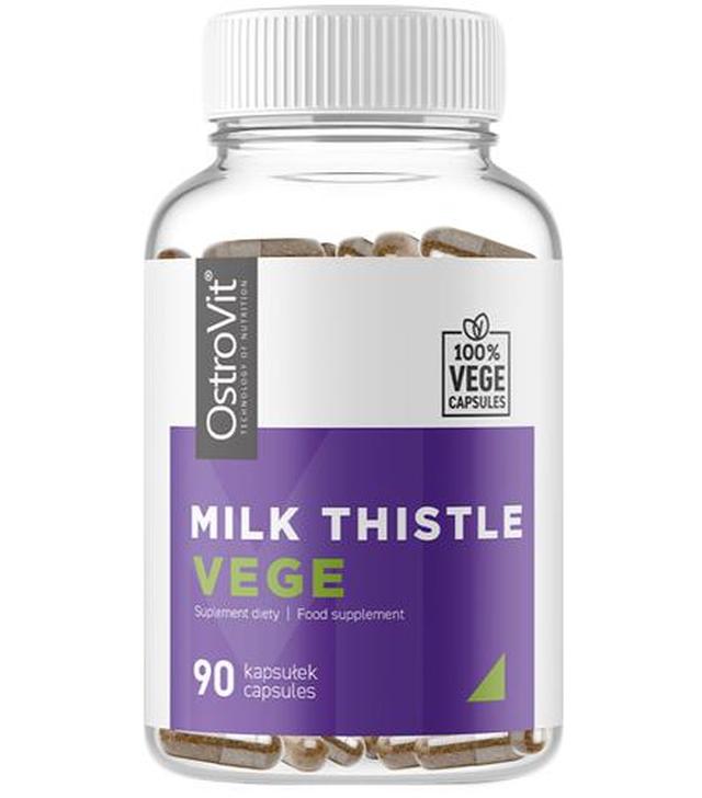 OstroVit Milk Thistle Vege - 90 kaps. - cena, opinie, wskazania