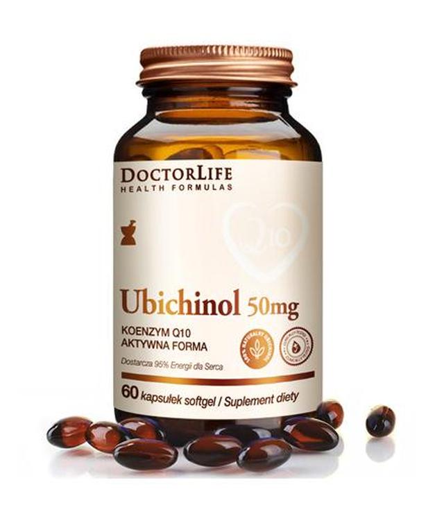 DOCTOR LIFE Ubichinol 50 mg - 60 kaps. Aktywna forma koenzymu Q10.