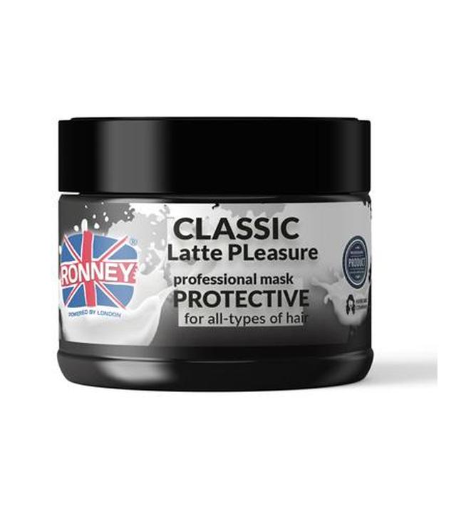 Ronney Professional Mask Classic Latte Pleasure Protective Maska ochronna do każdego rodzaju włosów, 300 ml