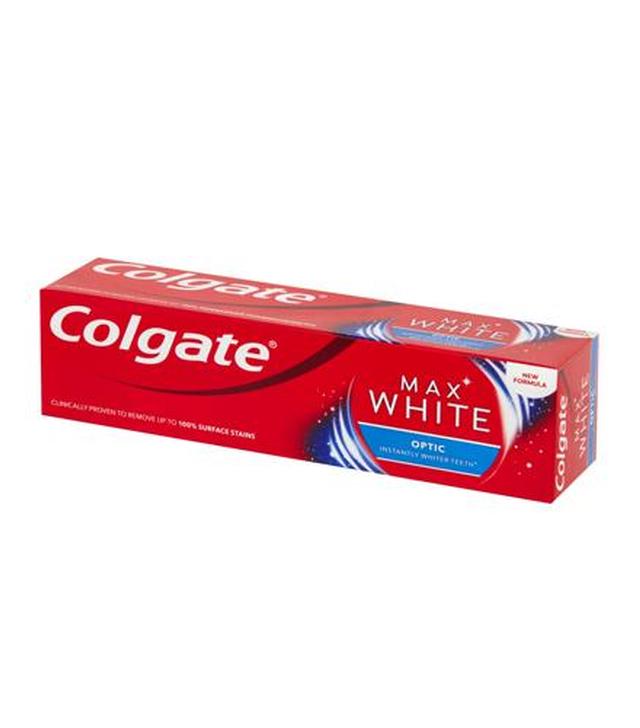 COLGATE MAX WHITE OPTIC Pasta do zębów - 75 ml - cena, opinie, właściwości