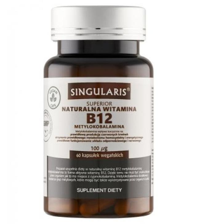 SINGULARIS SUPERIOR Naturalna witamina B12 100 µg, 60 kapsułek