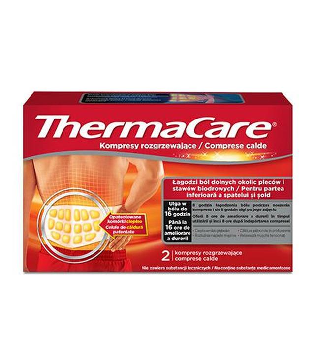 ThermaCare kompresy rozgrzewające na dolne okolice pleców i stawy biodrowe, 2 sztuki - ważny do 2025-08-31