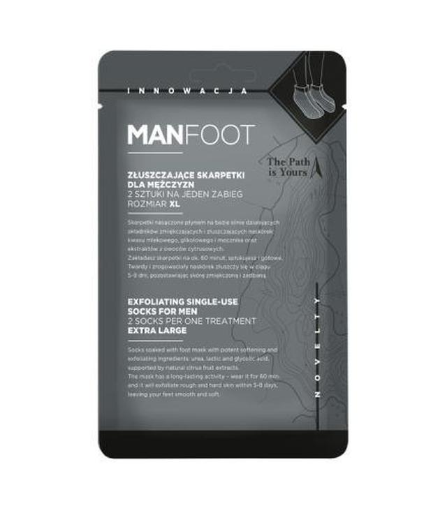 ManFoot Złuszczające skarpetki dla mężczyzn rozmiar XL, 1 para