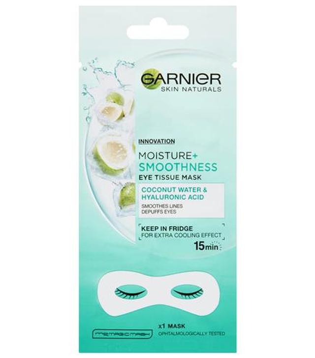 Garnier Skin Naturals Wygładzająca zmarszczki maska na tkaninie pod oczy - 6 g - cena, opinie, właściwości
