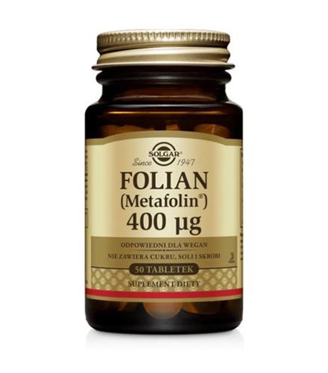 SOLGAR FOLIAN Metafolin® 400 µg, 50 tabletek