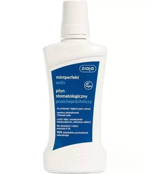 Ziaja MintPerfekt Activ płyn stomatologiczny przeciwpróchniczy 500 ml