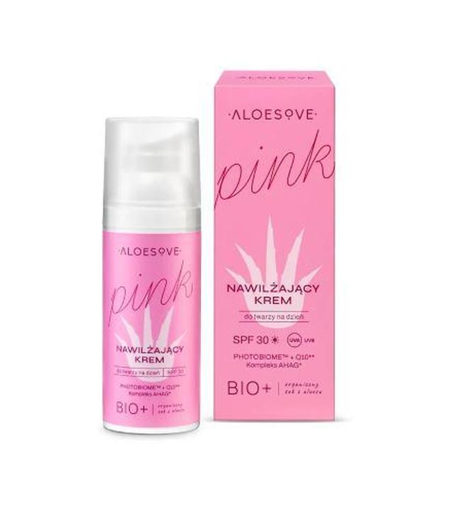 Aloesove Pink Krem do twarzy nawilżający ochronny na dzień SPF 30, 50 ml