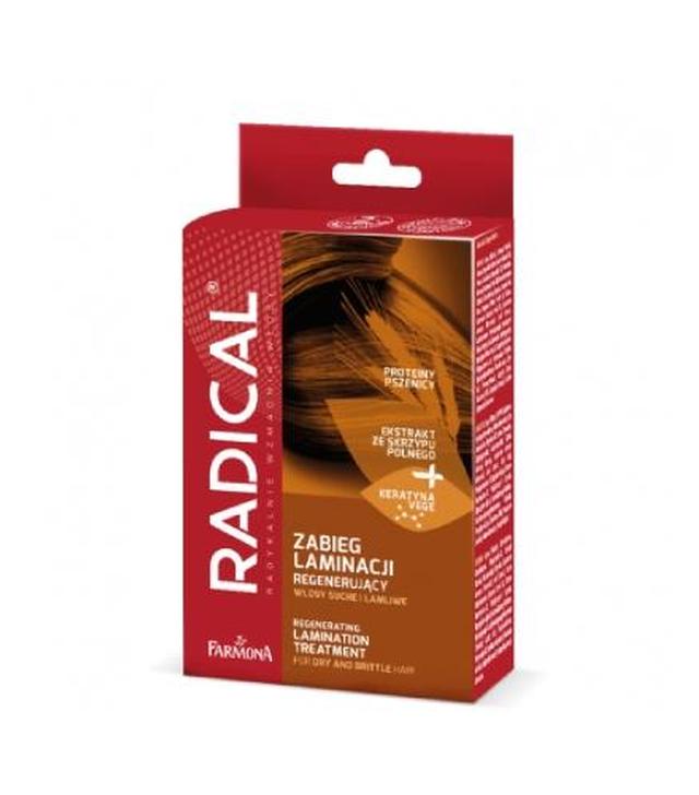Radical Regenerujący zabieg laminacji włosów Maska, 15 ml, Booster, 15 ml, Serum, 5 ml