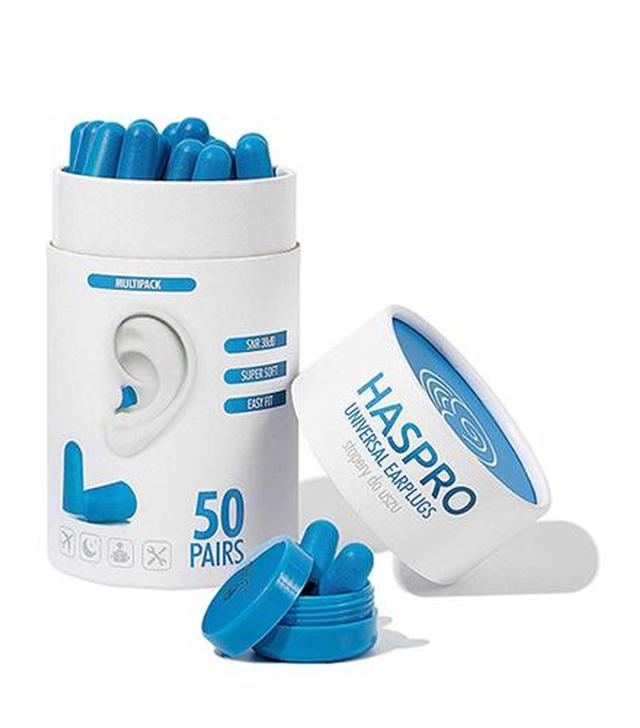 Haspro Universal Earplugs Stopery do uszu kolor niebieski tuba - 50 par - cena, opinie, stosowanie