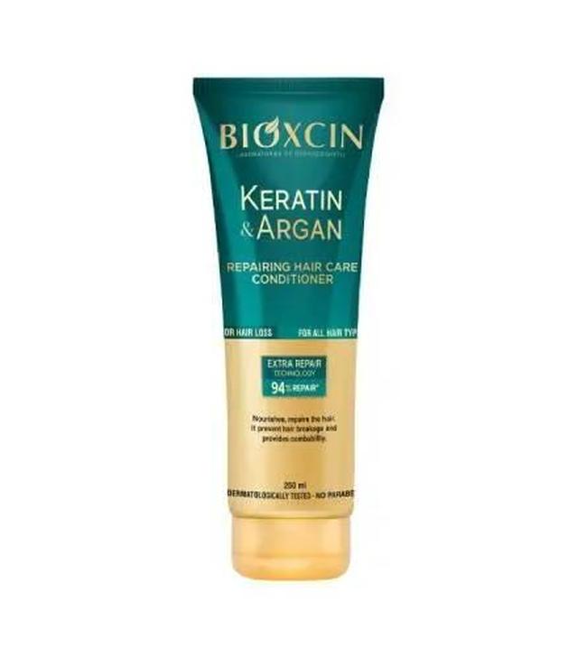 Bioxcin, Keratin & Argan, Odżywka regenerująco-odbudowująca, 250 ml