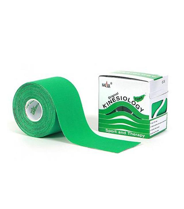 Nasara Kinesiology Tape, 5 cm x 5 m, zielony, 1 szt., cena, właściwości, opinie