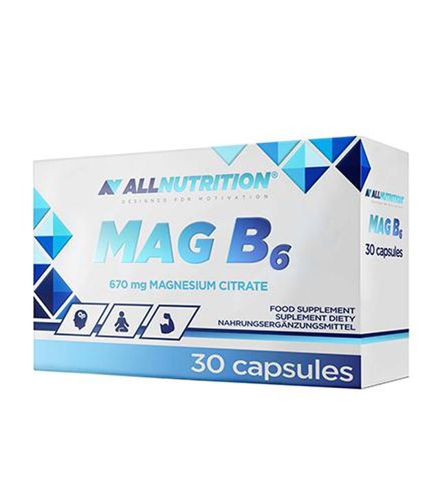 Allnutrition Mag B6 - 30 kaps. - cena, opinie, stosowanie