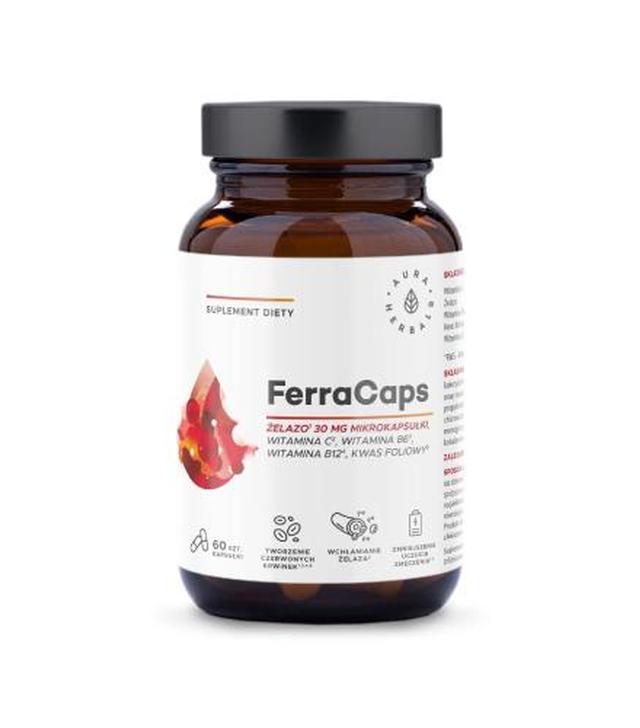 Aura Herbals FerraCaps żelazo 30 mg, mikrokapsułki, 60 sztuk