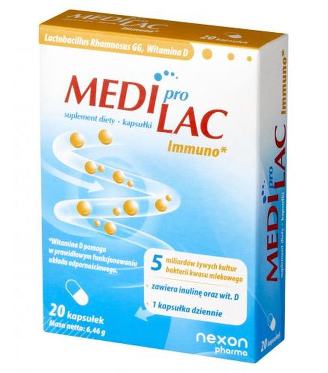 Mediprolac Immuno, kapsułki, 20 sztuk