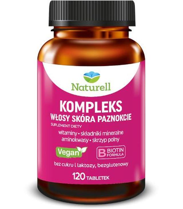 Naturell Kompleks Włosy Skóra Paznokcie, 120 tabletek