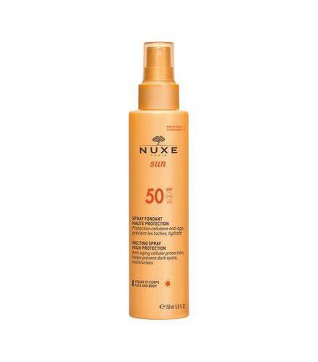 NUXE Sun Mleczko do opalania twarzy i ciała SPF50 (spray), 150 ml